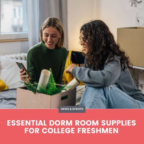 Essential Dorm Room Supplies blog banner